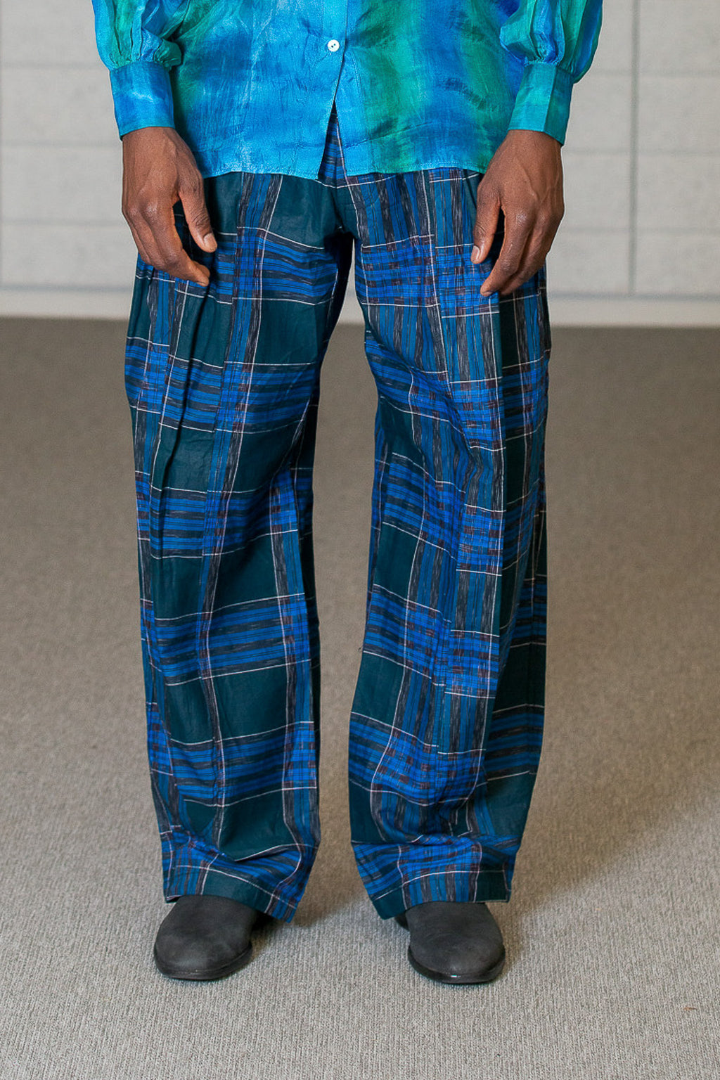 Blue-Green Bengal Pants