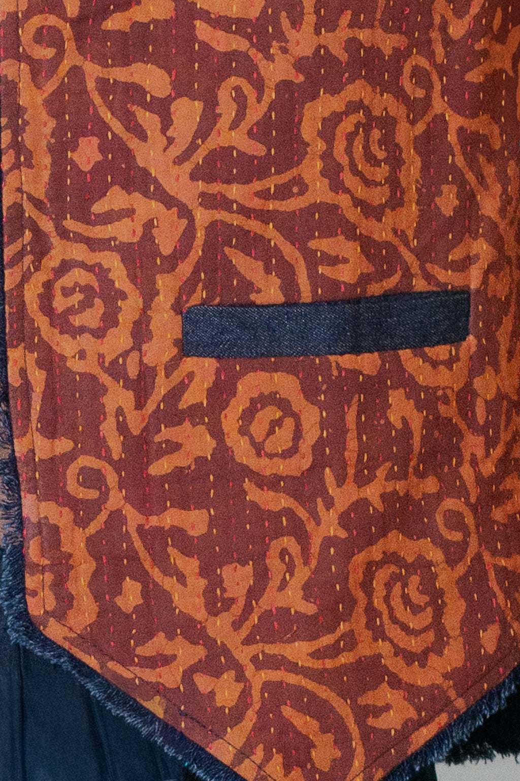 Rust Kantha Vest
