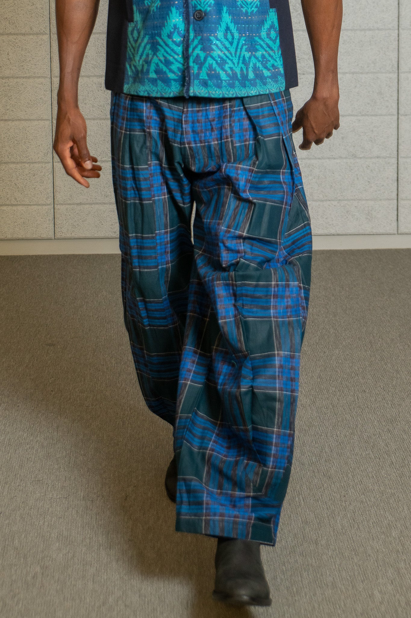 Blue-Green Bengal Pants