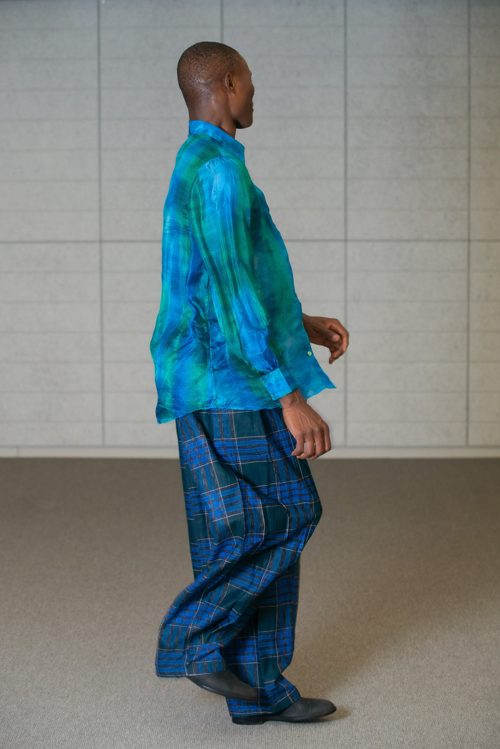 Blue-Green Bengal Pants