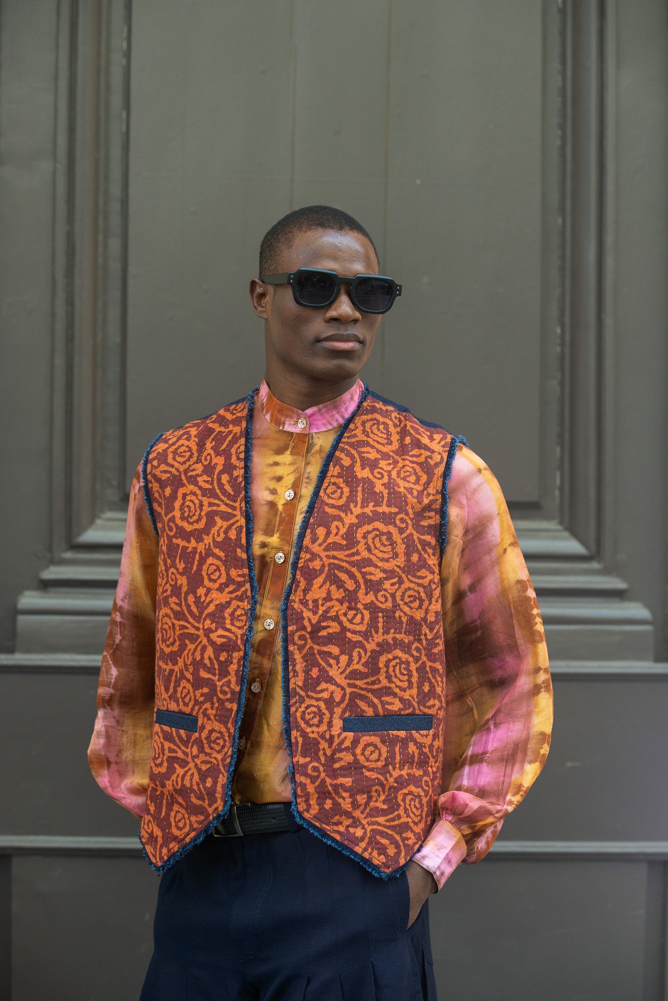 Rust Kantha Vest