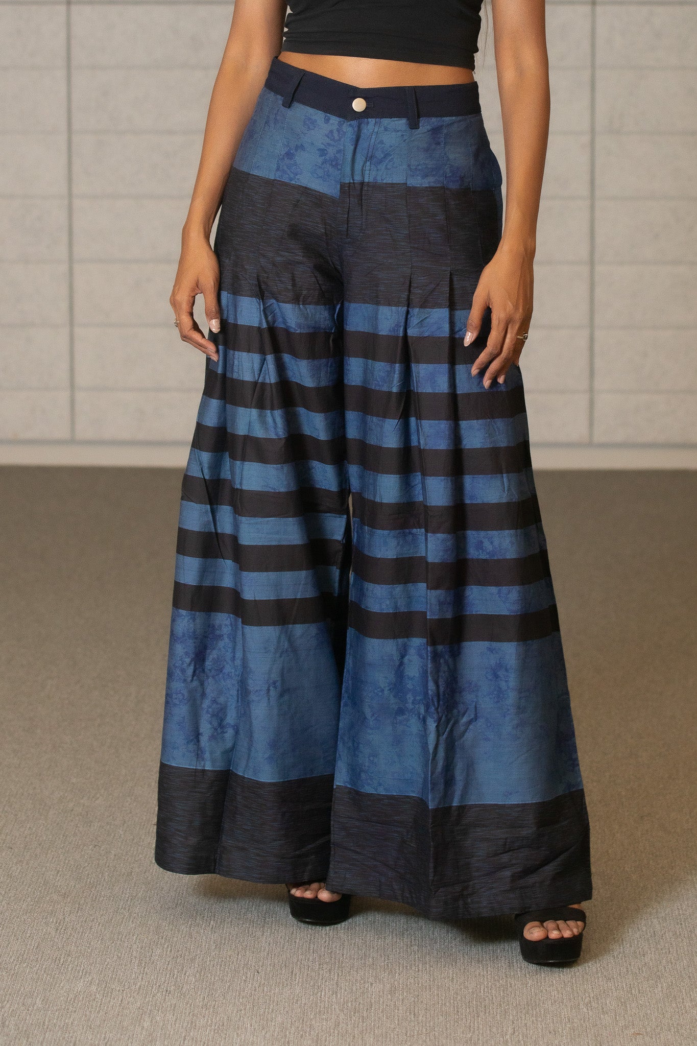 Blue Stripe Bengal Pants