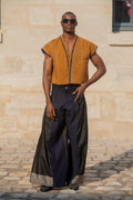 Black Blue Bengal Pants