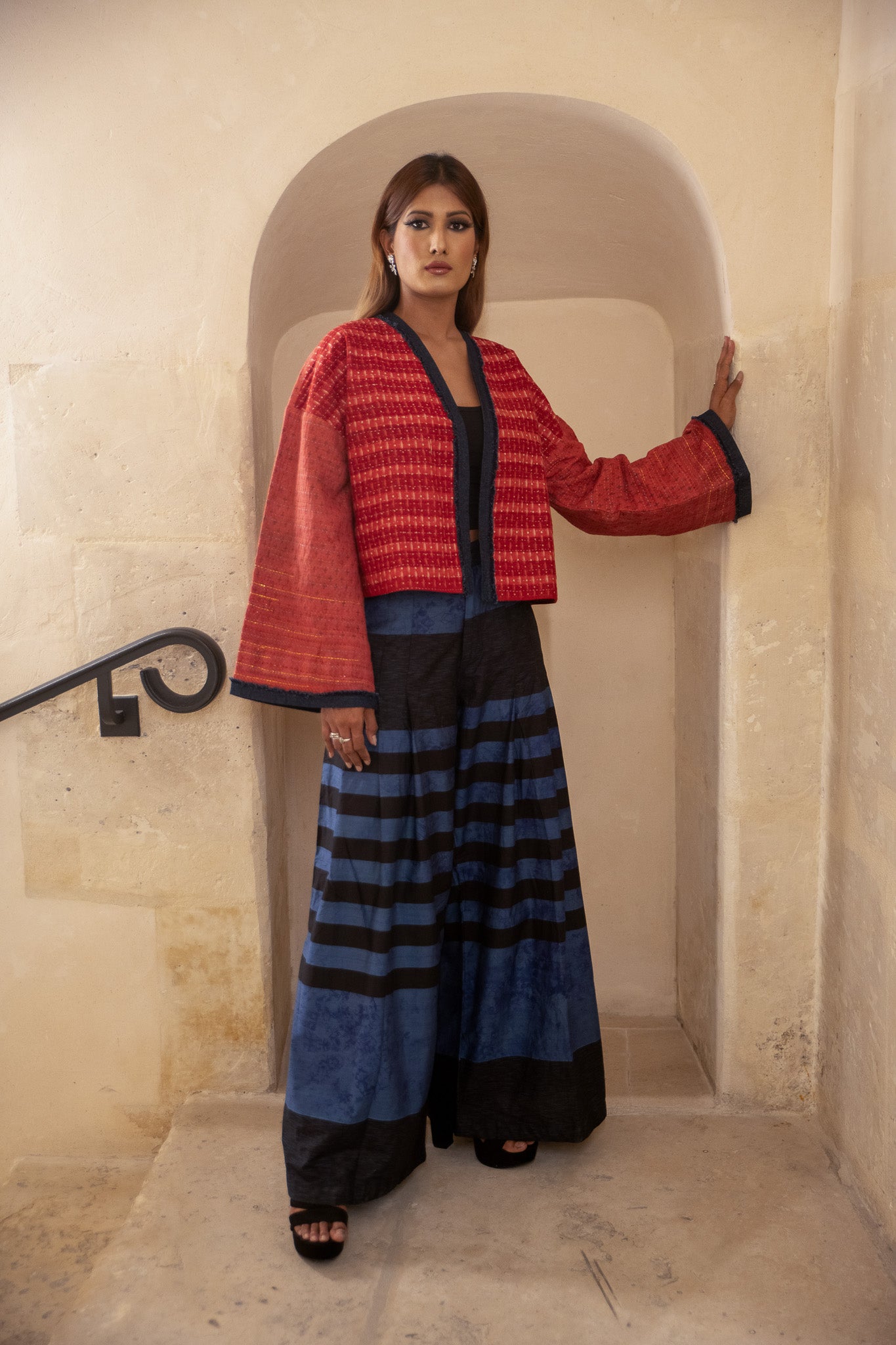 Blue Stripe Bengal Pants