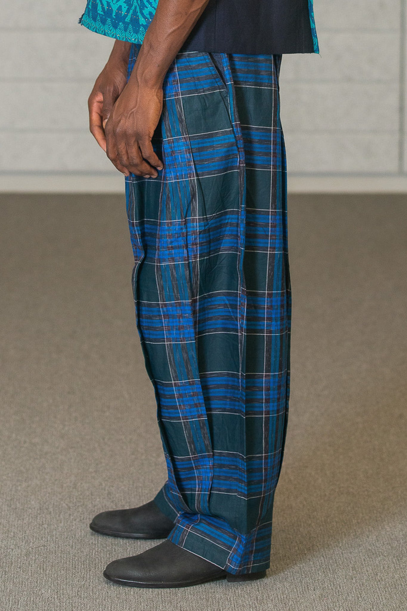 Blue-Green Bengal Pants